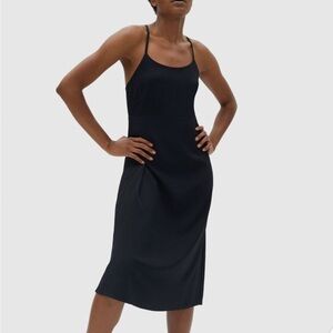 Everlane The Japanese GoWeave Cross-Back Slip Dress